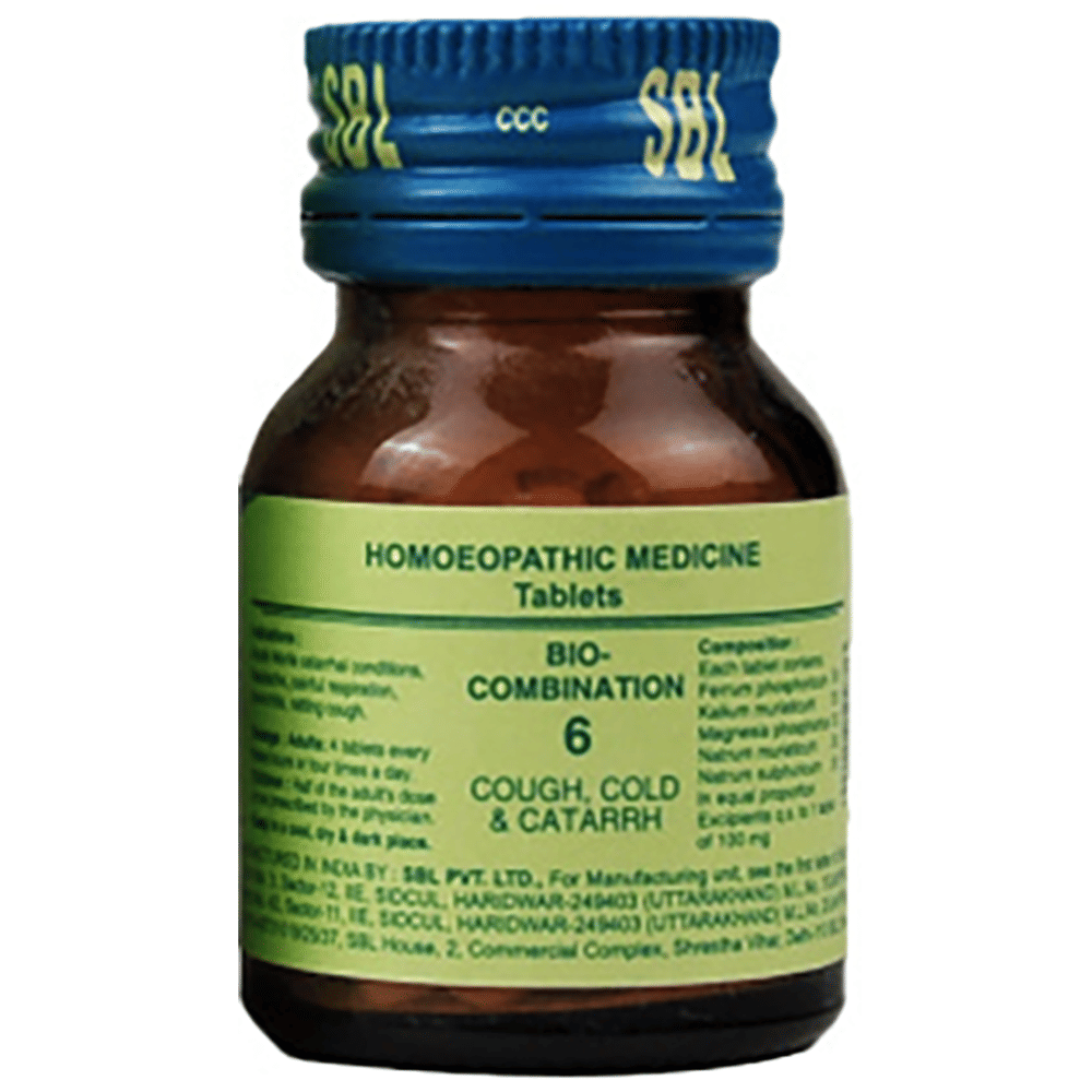 SBL Bio-Combination 6 Tablet bottle of 25 gm Biocombination Tablet