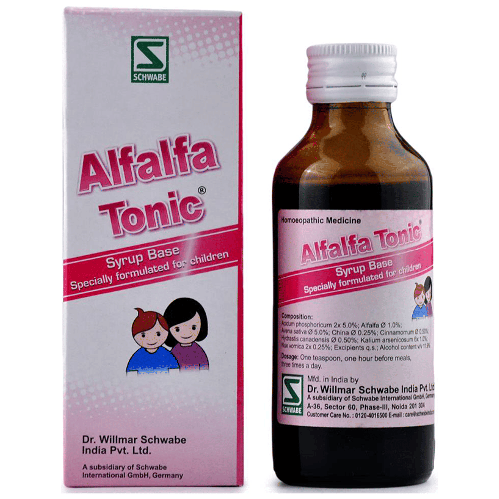Dr Willmar Schwabe India Alfalfa Tonic For Children bottle of 100 ml Tonic