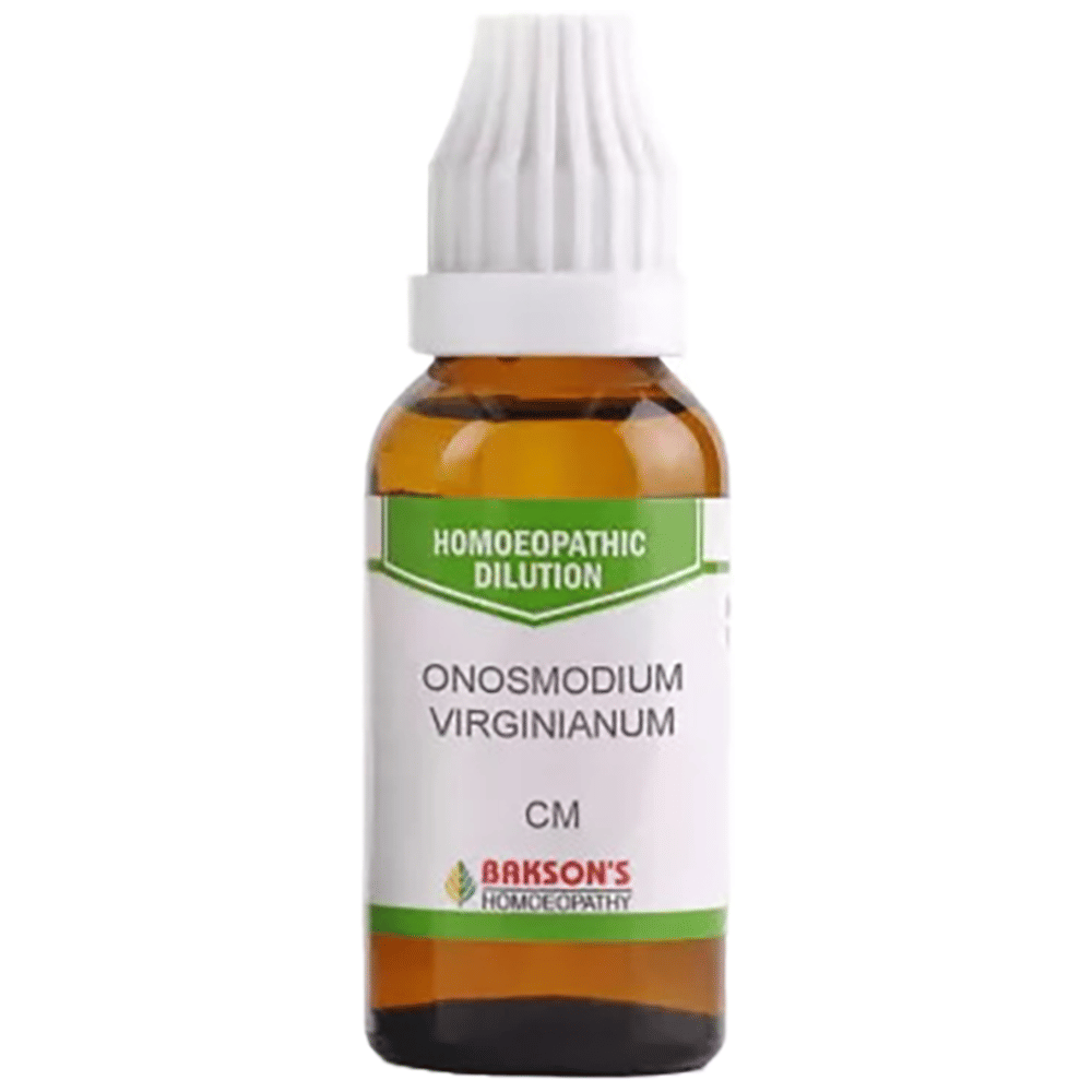 Bakson's Homeopathy Onosmodium Virginianum Dilution CM bottle of 30 ml Dilution Bakson's Homeopathy Onosmodium Virginianum Dilution CM bottle of 30 ml Dilution