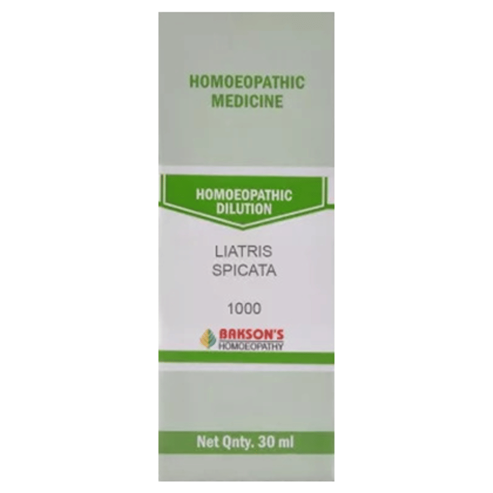 Bakson's Homeopathy Liatris Spicata Dilution 1000 CH bottle of 30 ml Dilution Bakson's Homeopathy Liatris Spicata Dilution 1000 CH bottle of 30 ml Dilution