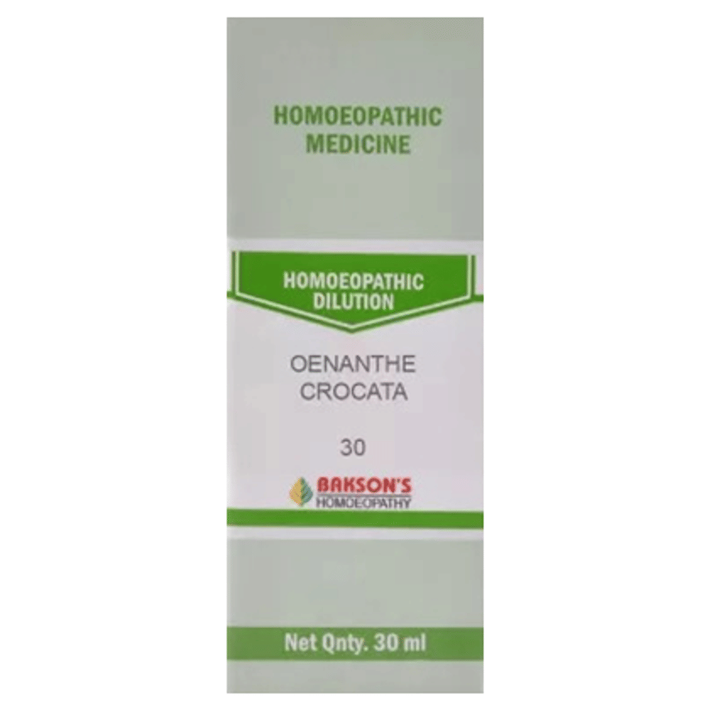 Bakson's Homeopathy Oenanthe Crocata Dilution 30 bottle of 30 ml Dilution