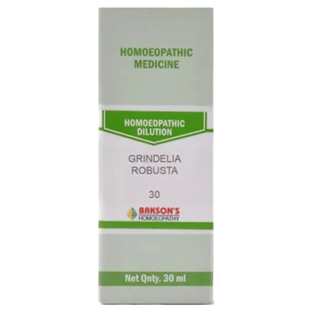 Bakson's Homeopathy Grindelia Robusta Dilution 30 bottle of 30 ml Dilution