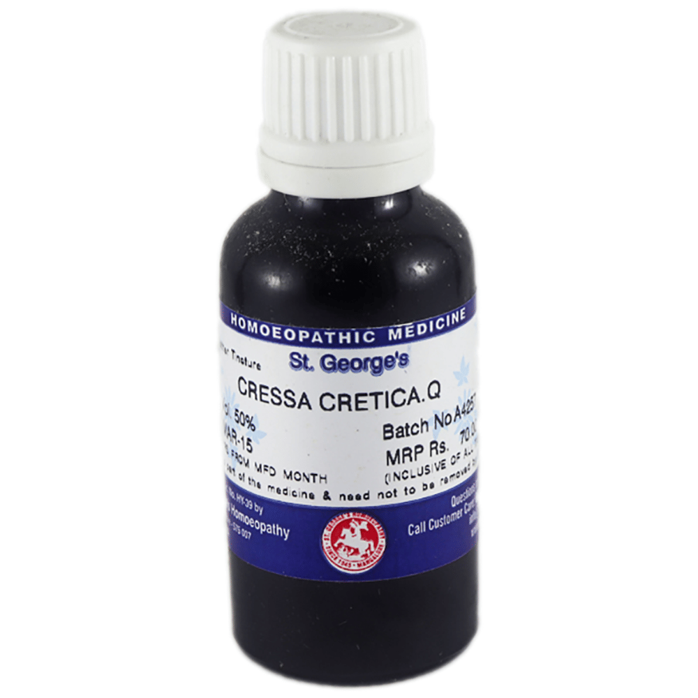 St. George’s Cressa Cretica Mother Tincture Q bottle of 30 ml Mother Tincture St. George’s Cressa Cretica Mother Tincture Q bottle of 30 ml Mother Tincture