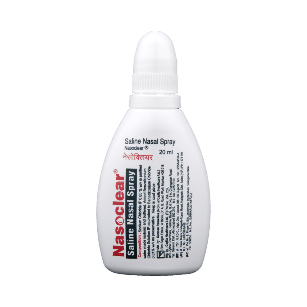 Combo Pack of Colicaid Drop (15ml) & Nasoclear Saline Nasal Spray (20ml) combo pack of 2 units