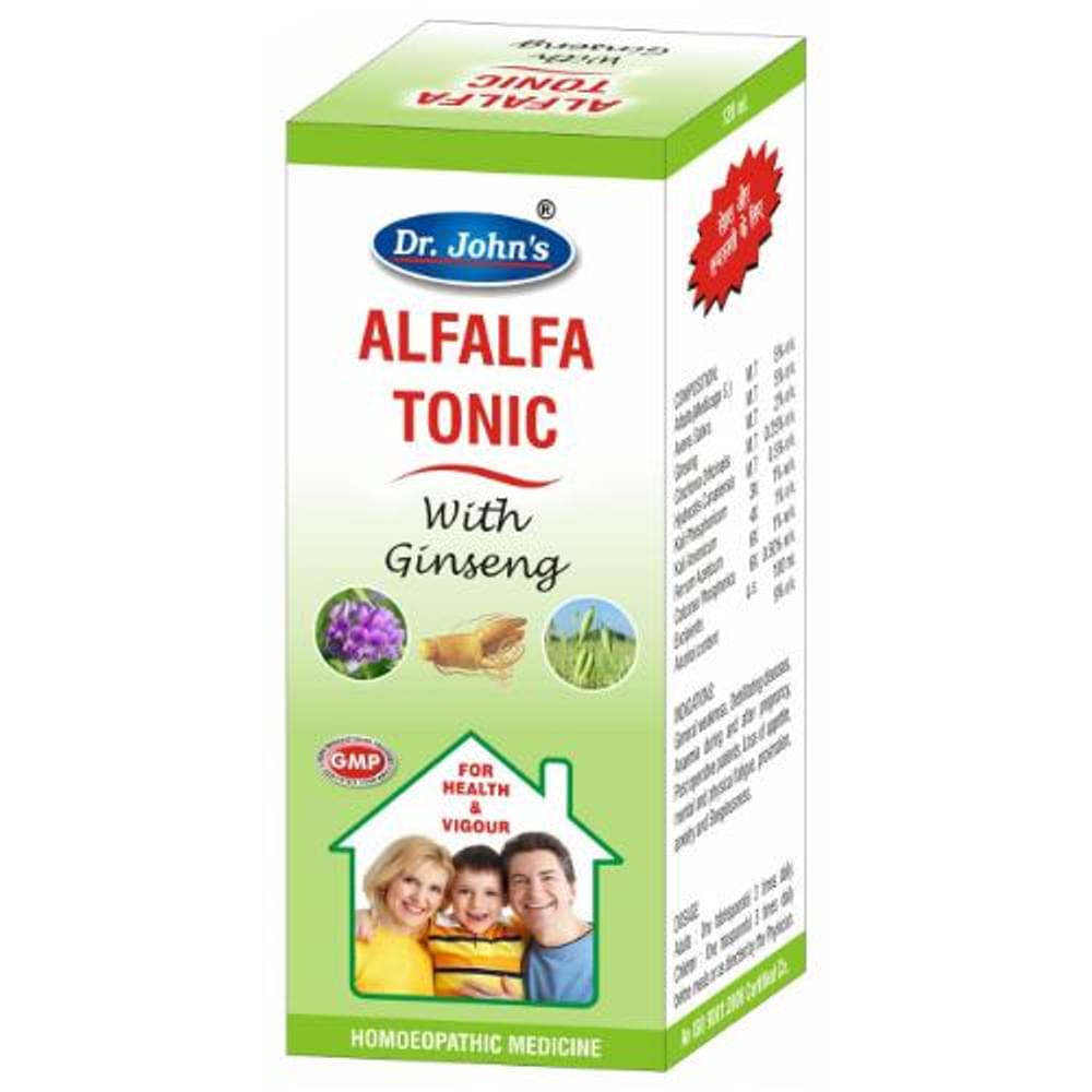 Dr. Johns Alfalfa Tonic With Ginseng bottle of 200 ml Tonic