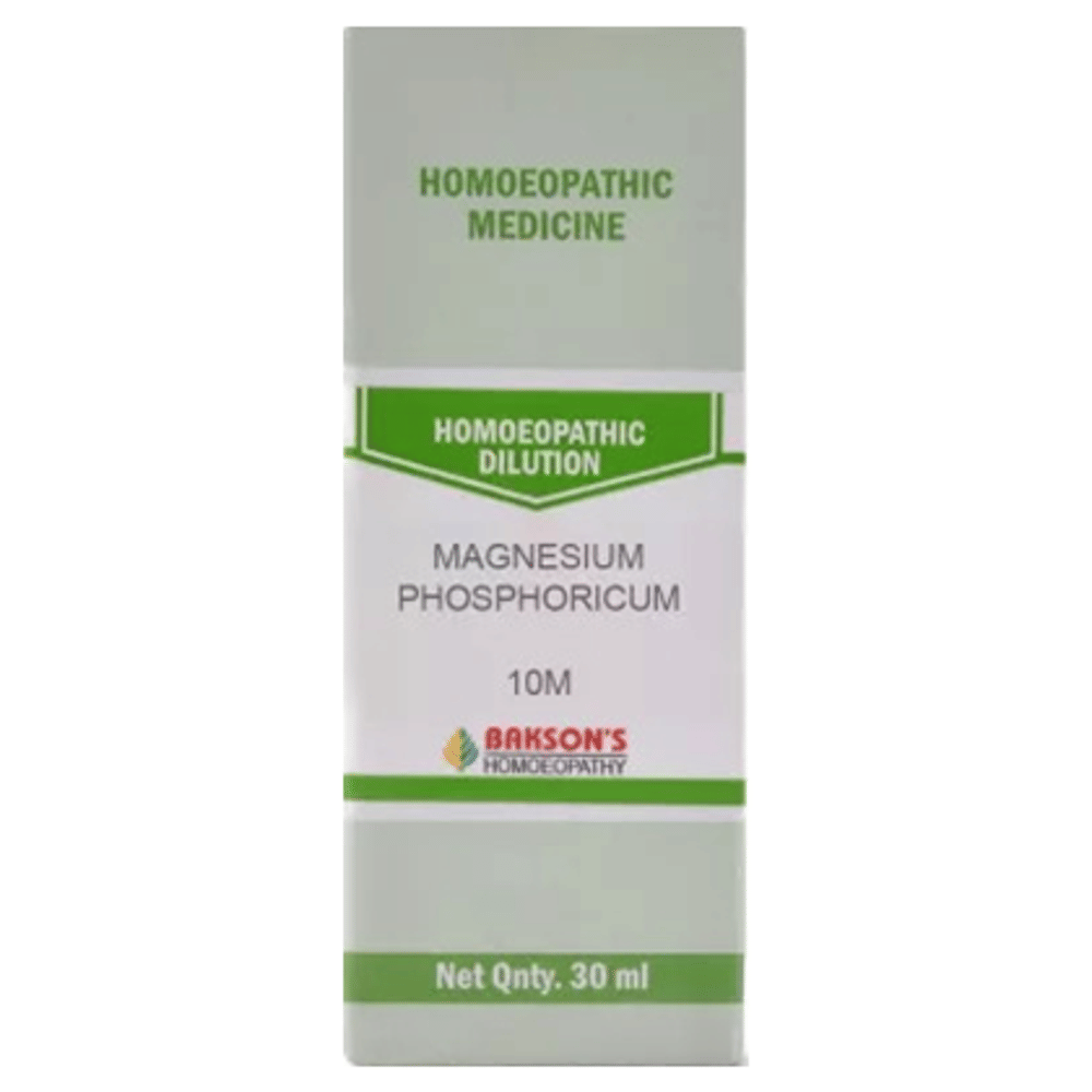 Bakson's Homeopathy Magnesium Phosphoricum Dilution 10M bottle of 30 ml Dilution