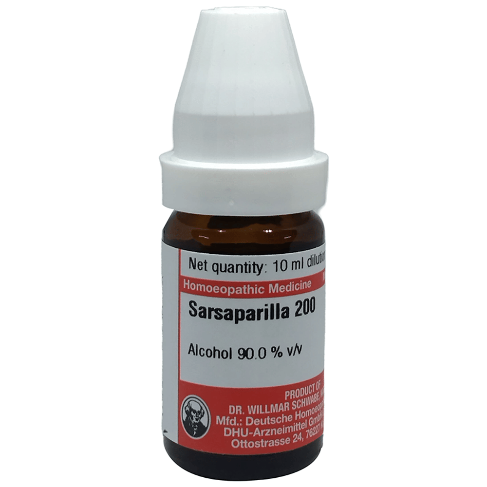 Dr Willmar Schwabe Germany Sarsaparilla Dilution 200 bottle of 10 ml Dilution