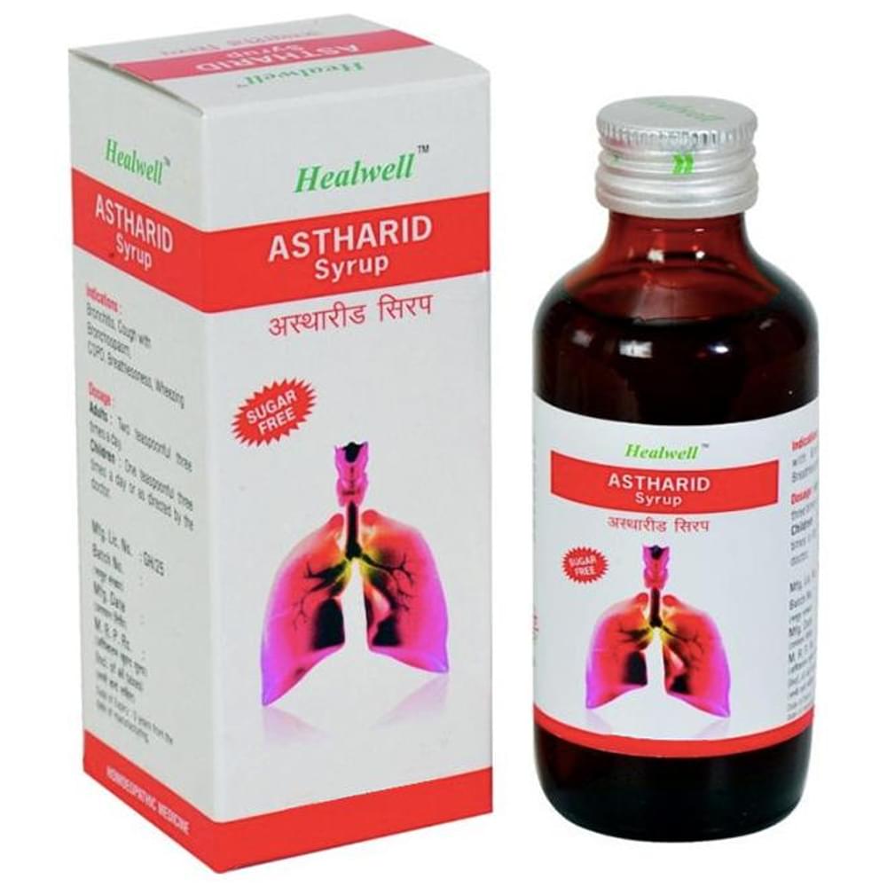 Healwell Astharid Syrup bottle of 200 ml Syrup