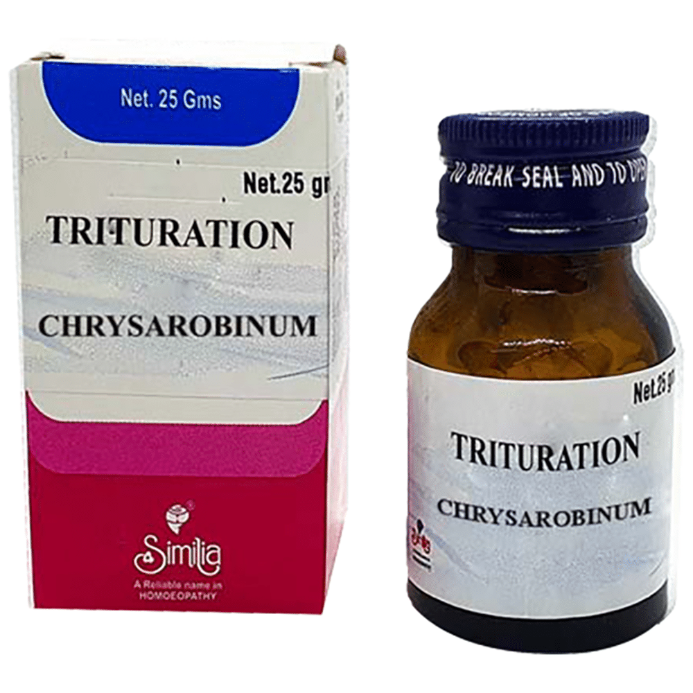 Similia Chrysarobinum Trituration Tablet 6X bottle of 25 gm Trituration Tablet
