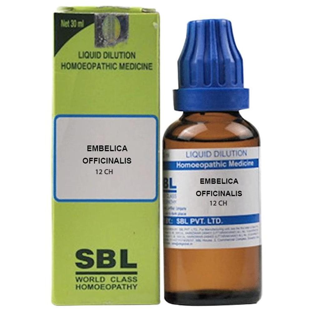 SBL Embelica Officinalis Dilution 12 CH bottle of 30 ml Dilution SBL Embelica Officinalis Dilution 12 CH bottle of 30 ml Dilution
