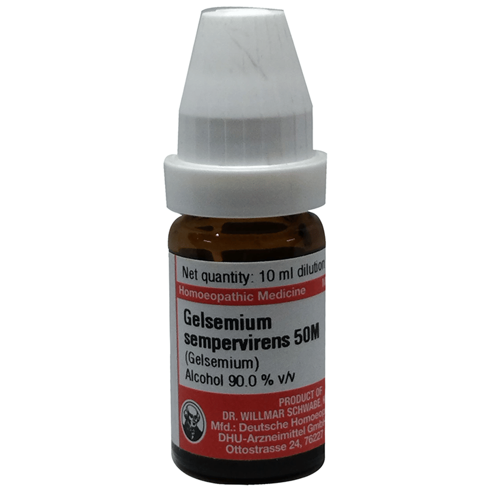 Dr Willmar Schwabe Germany Gelsemium Sempervirens Dilution 50M bottle of 10 ml Dilution