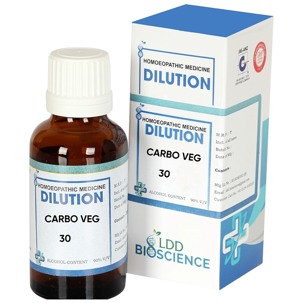 LDD Bioscience Carbo Veg Dilution 30 bottle of 30 ml Dilution