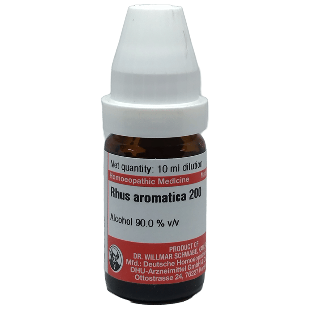 Dr Willmar Schwabe Germany Rhus Aromatica Dilution 200 bottle of 10 ml Dilution