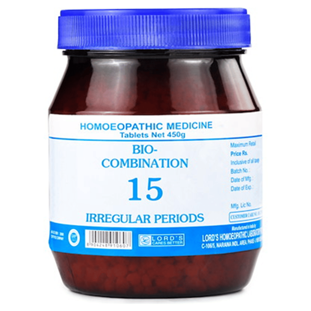 Lord's Bio-Combination 15 Tablet bottle of 450 gm Biocombination Tablet Lord's Bio-Combination 15 Tablet bottle of 450 gm Biocombination Tablet
