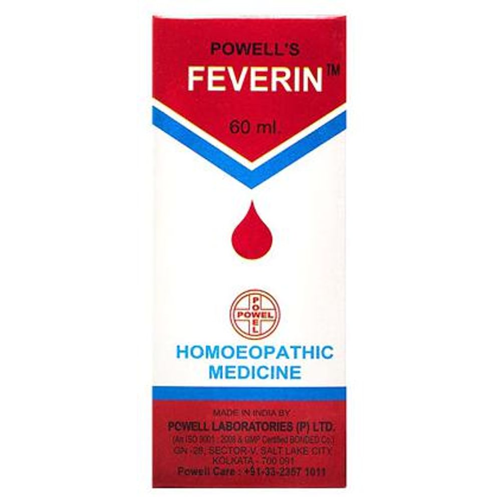 Powell's Feverin Syrup bottle of 60 ml Syrup