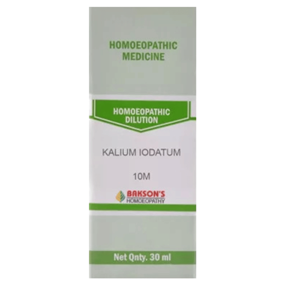 Bakson's Homeopathy Kalium Iodatum Dilution 10M bottle of 30 ml Dilution