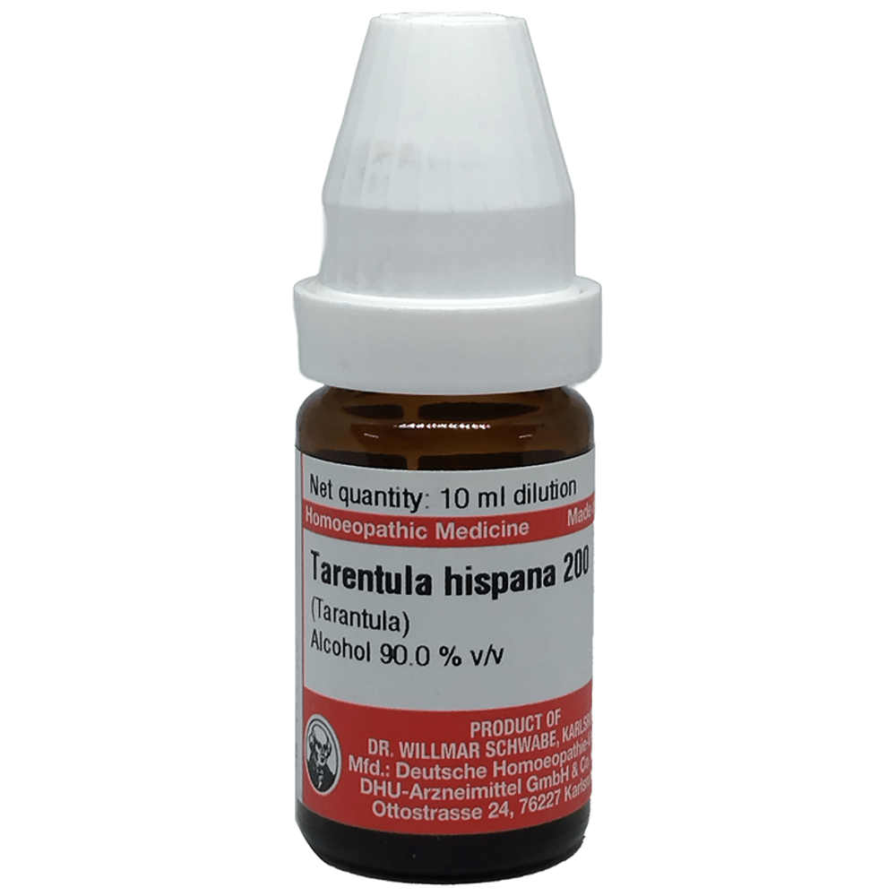 Dr Willmar Schwabe Germany Tarentula Hispana Dilution 200 bottle of 10 ml Dilution