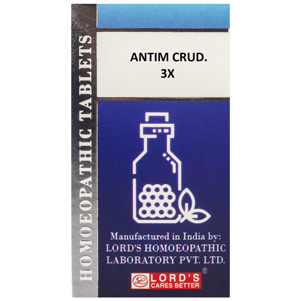 Lord's Antim Crud Trituration Tablet 3X bottle of 25 gm Trituration Tablet