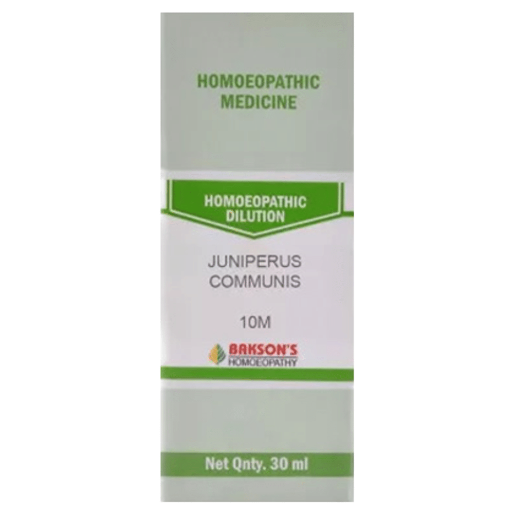 Bakson's Homeopathy Juniperus Communis Dilution 10M bottle of 30 ml Dilution
