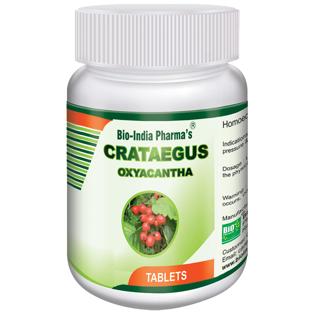 Bio India Crataegus Oxyacantha Tablet bottle of 20 gm Tablet Bio India Crataegus Oxyacantha Tablet bottle of 20 gm Tablet