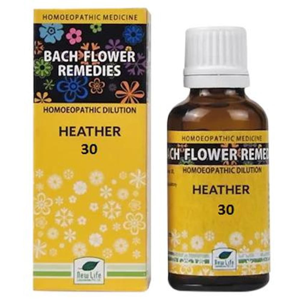 New Life Bach Flower Heather 30 bottle of 30 ml Dilution New Life Bach Flower Heather 30 bottle of 30 ml Dilution