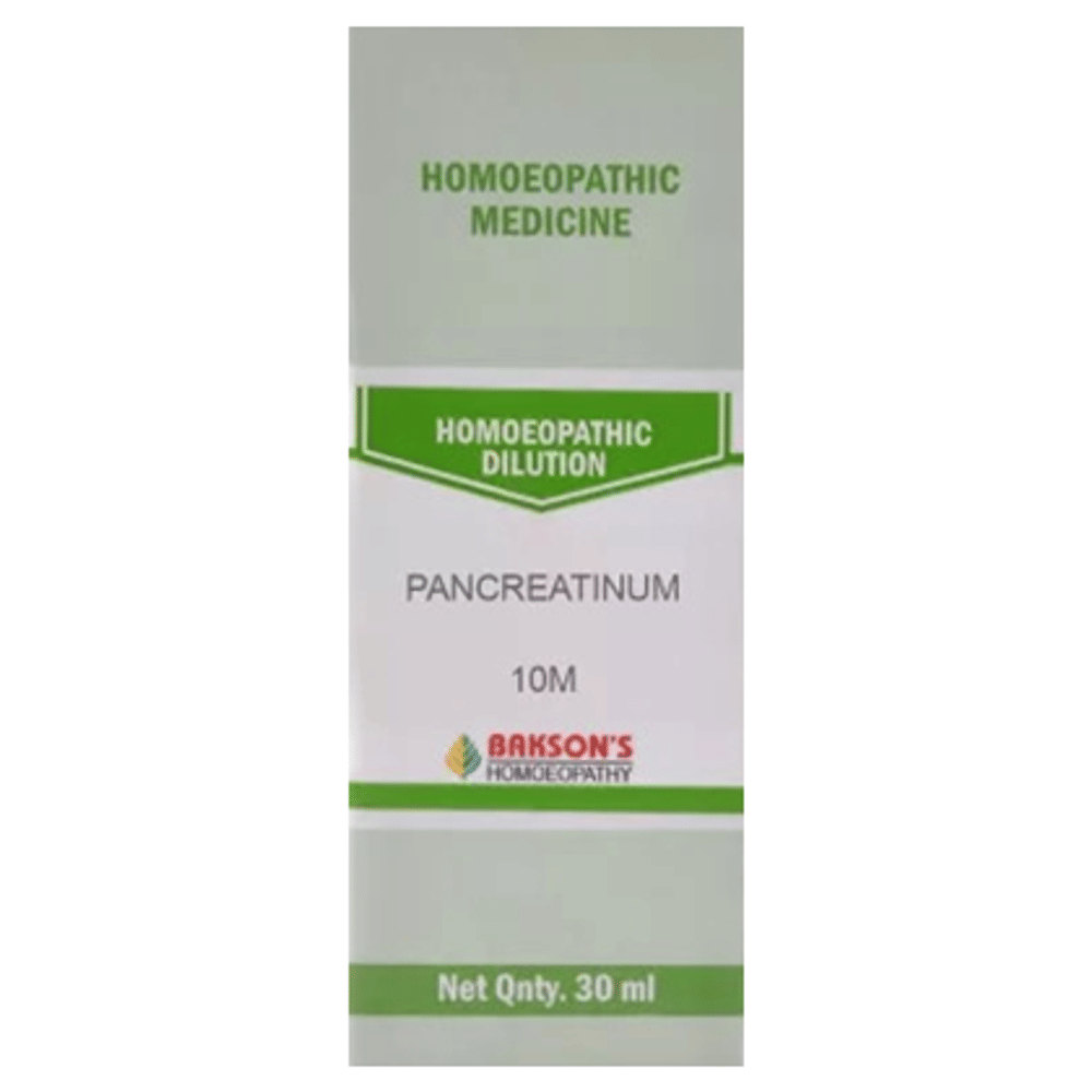 Bakson's Homeopathy Pancreatinum Dilution 10M bottle of 30 ml Dilution