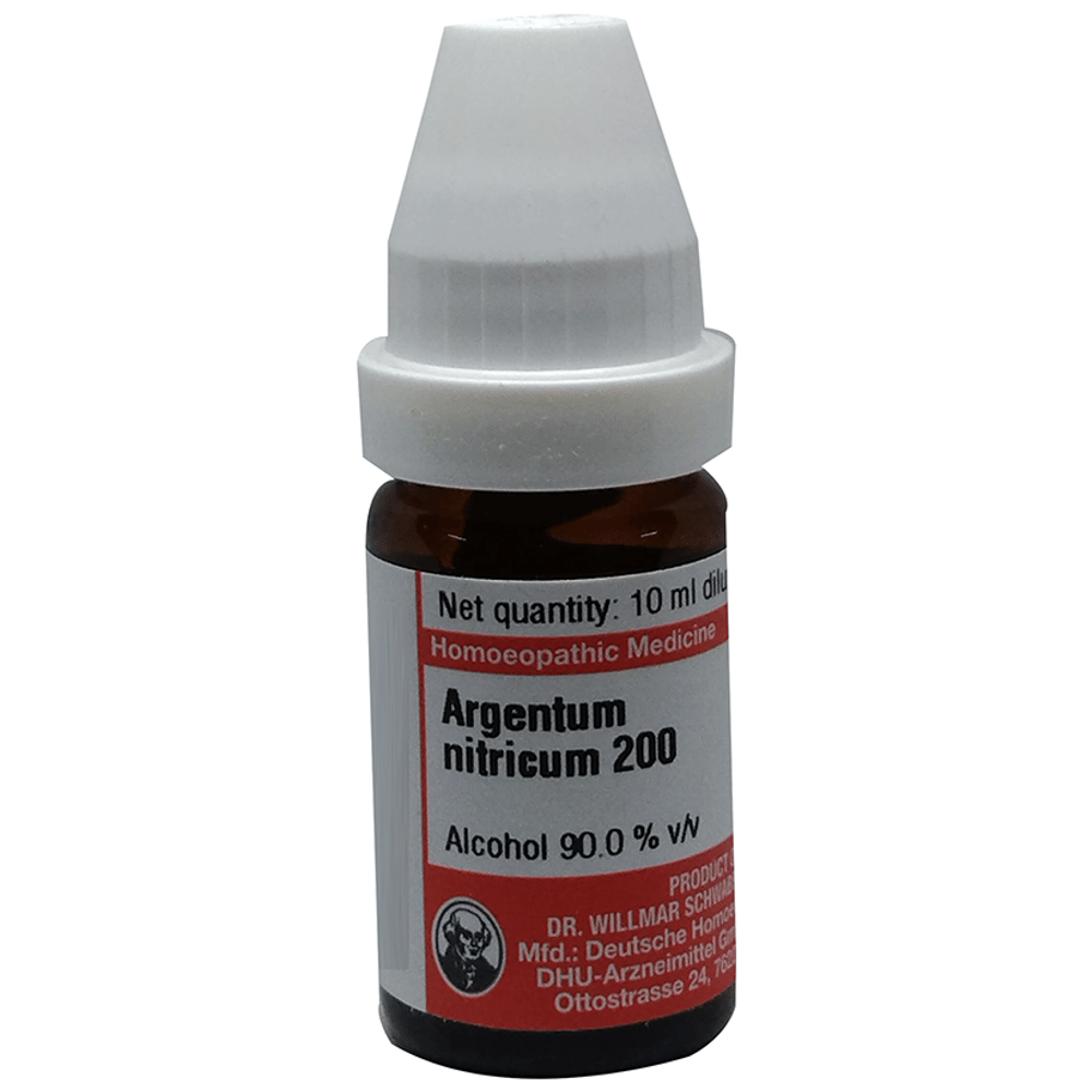Dr Willmar Schwabe Germany Argentum Nitricum Dilution 200 bottle of 10 ml Dilution