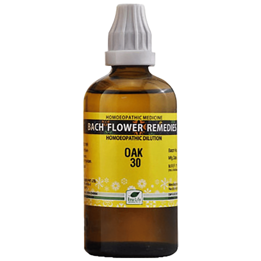New Life Bach Flower Oak 30 bottle of 100 ml Dilution New Life Bach Flower Oak 30 bottle of 100 ml Dilution