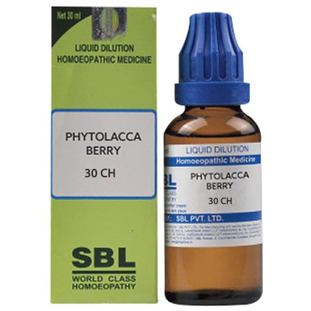 SBL Phytolacca Berry Dilution 30 CH bottle of 30 ml Dilution