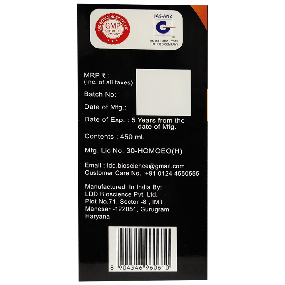 LDD Bioscience Tone-Max Syrup bottle of 450 ml Syrup