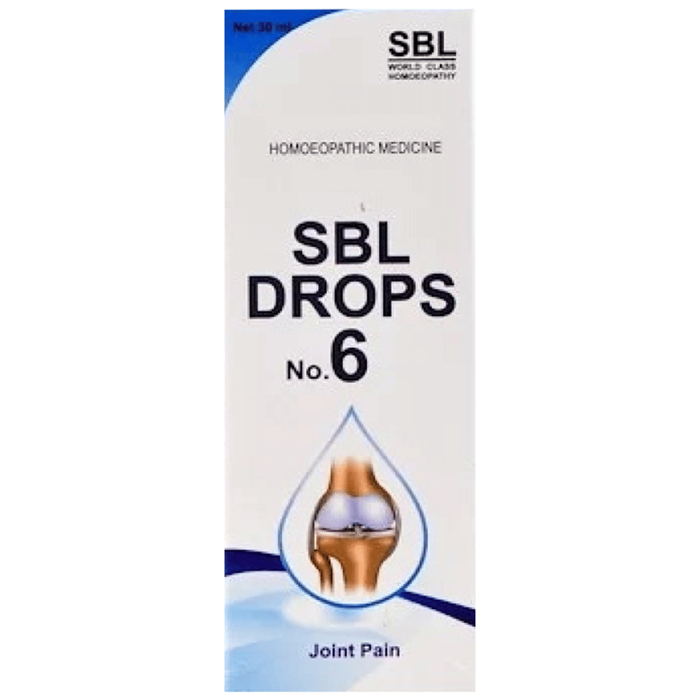 SBL Drops No. 6 (For Joint Pain) bottle of 30 ml Drop