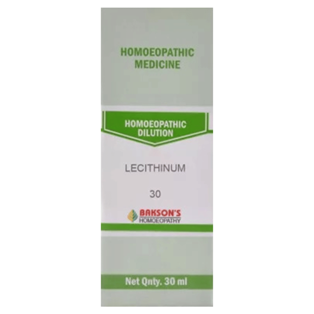 Bakson's Homeopathy Lecithinum Dilution 30 bottle of 30 ml Dilution