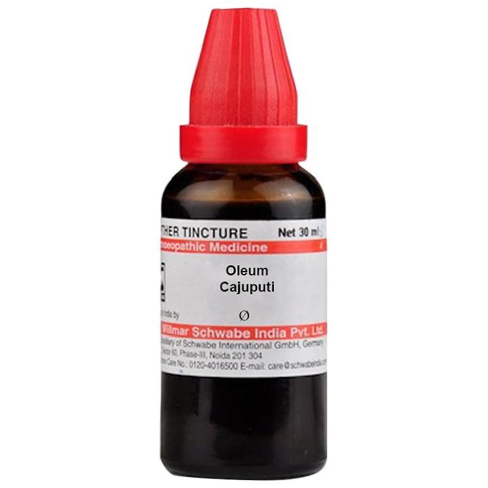 Dr Willmar Schwabe India Oleum Cajuputi Mother Tincture Q bottle of 30 ml Mother Tincture Dr Willmar Schwabe India Oleum Cajuputi Mother Tincture Q bottle of 30 ml Mother Tincture