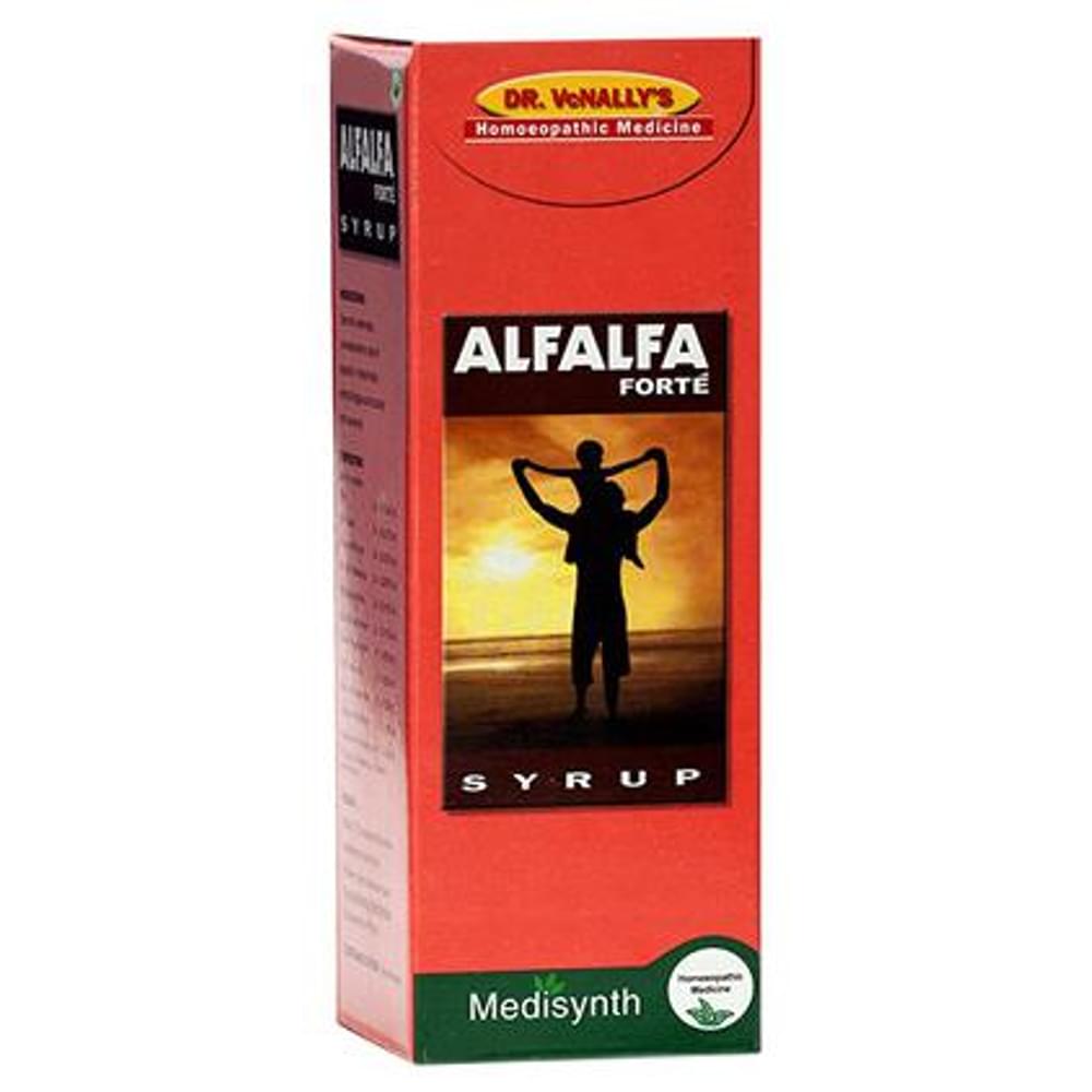 Medisynth Alfalfa Forte Syrup bottle of 125 ml Syrup
