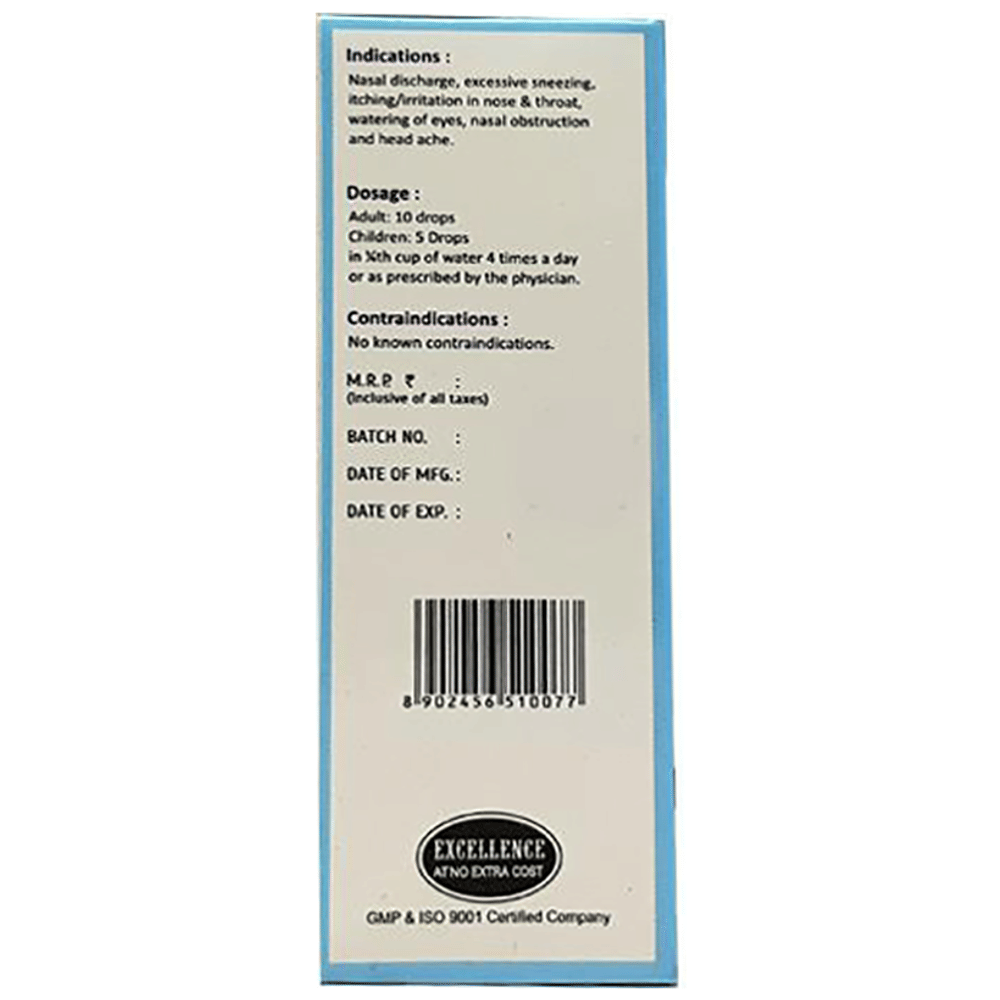 SBL Drops No. 8 ( For Allergic Rhinitis) bottle of 30 ml Drop