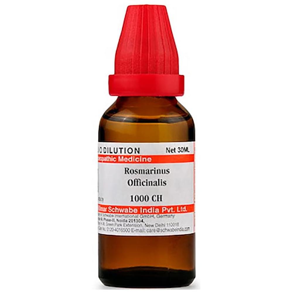 Dr Willmar Schwabe India Rosmarinus Officinalis Dilution 1000 CH bottle of 30 ml Dilution