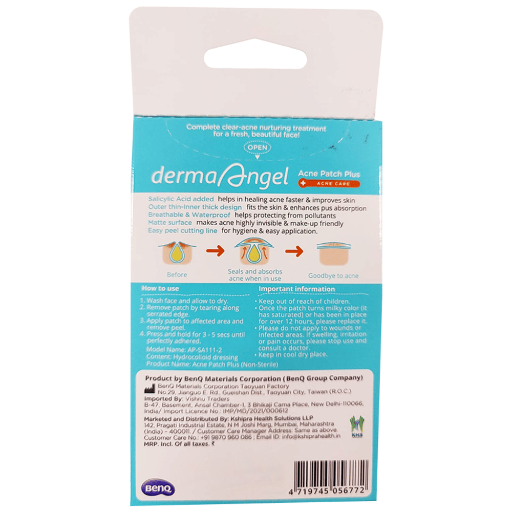 Derma Angel Night Acne Patch Plus packet of 6 patches Derma Angel Night Acne Patch Plus packet of 6 patches