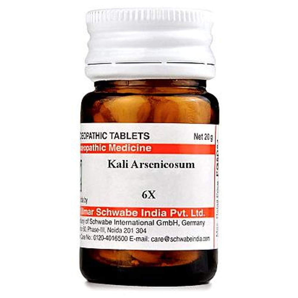Dr Willmar Schwabe India Kali Arsenicosum Trituration Tablet 3X bottle of 20 gm Trituration Tablet