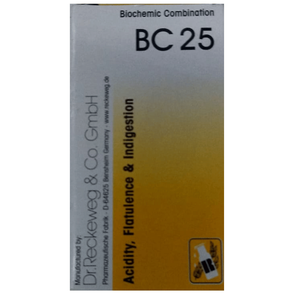 Dr. Reckeweg Biochemic Combination 25 (BC 25) Tablet bottle of 20 gm Biocombination Tablet