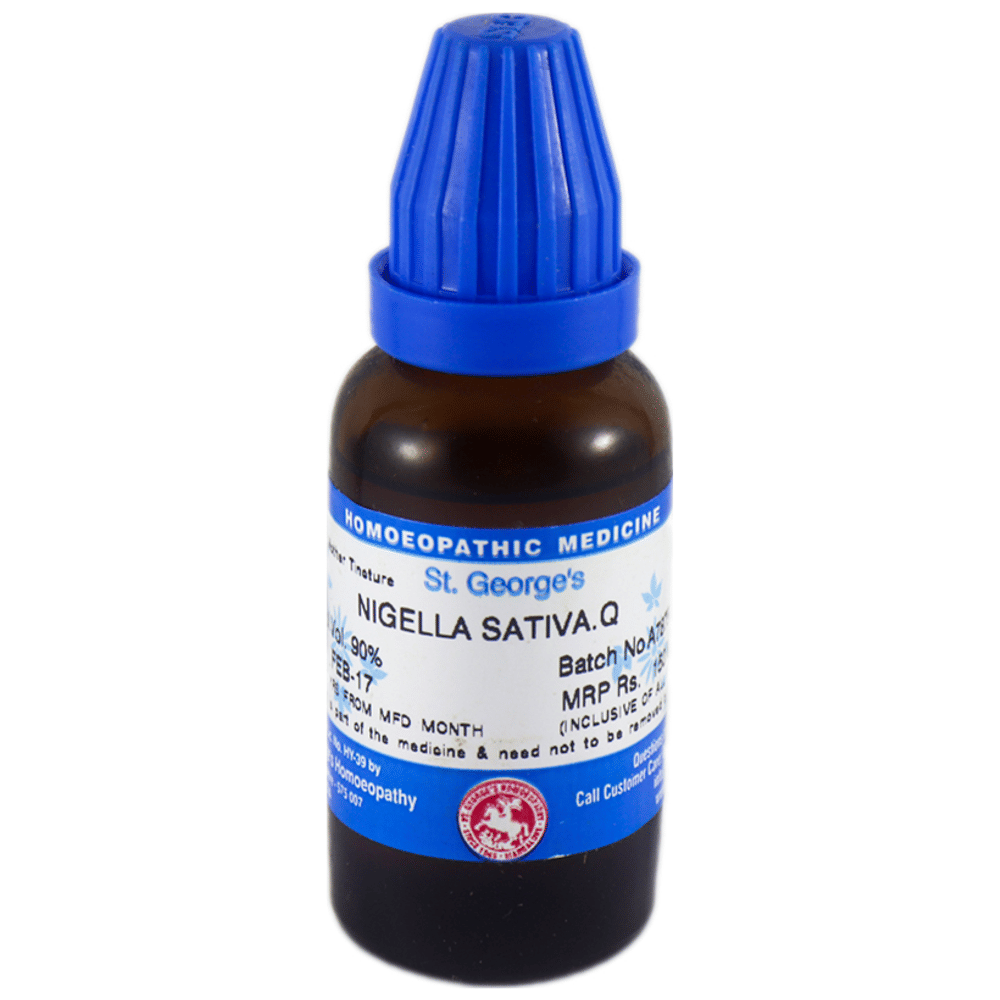 St. George‚Äôs Nigella Sativa Mother Tincture Q bottle of 30 ml Mother Tincture