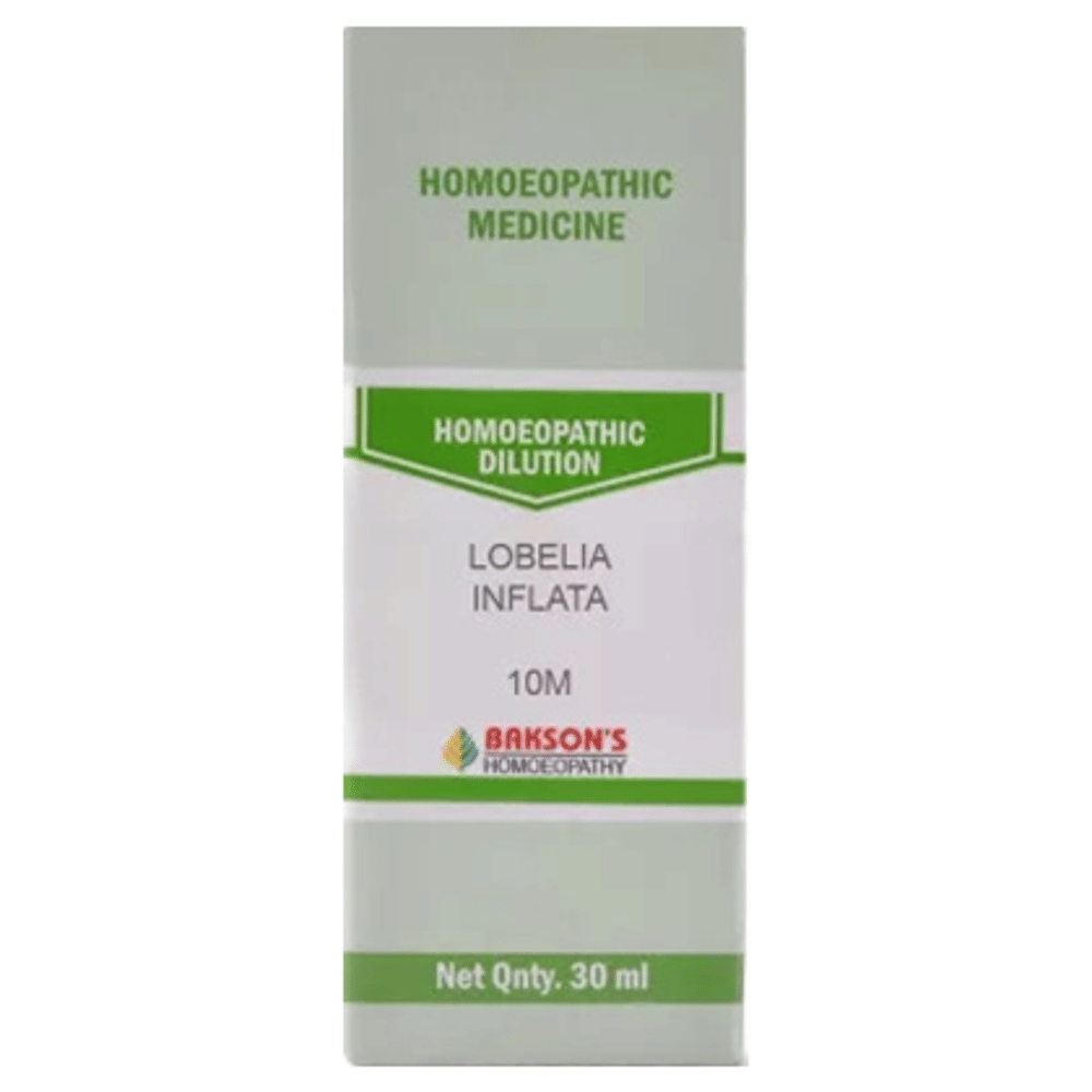Bakson's Homeopathy Lobelia Inflata Dilution 10M bottle of 30 ml Dilution