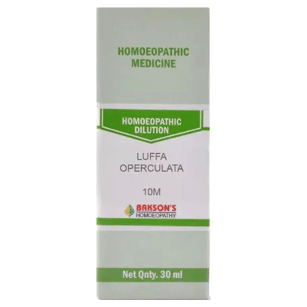 Bakson's Homeopathy Luffa Operculata Dilution 10M bottle of 30 ml Dilution