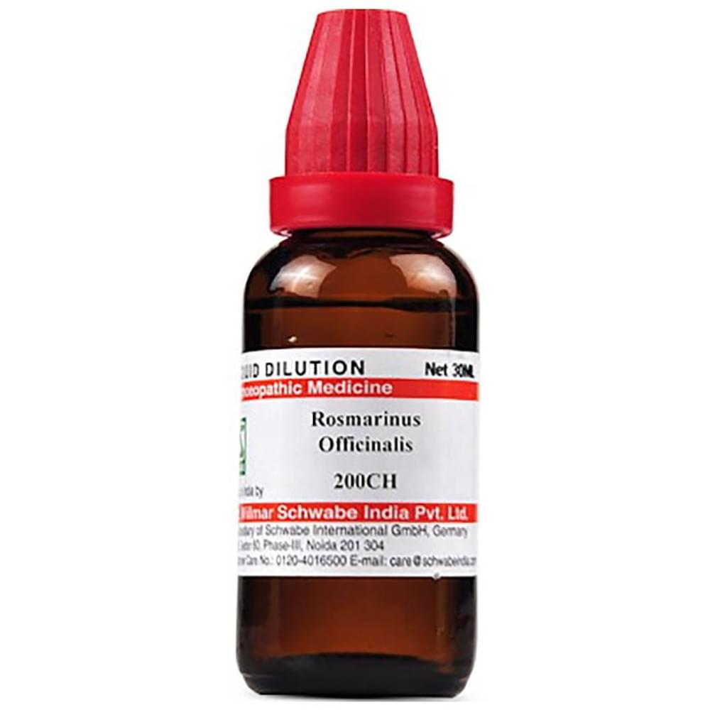 Dr Willmar Schwabe India Rosmarinus Officinalis Dilution 200 CH bottle of 30 ml Dilution
