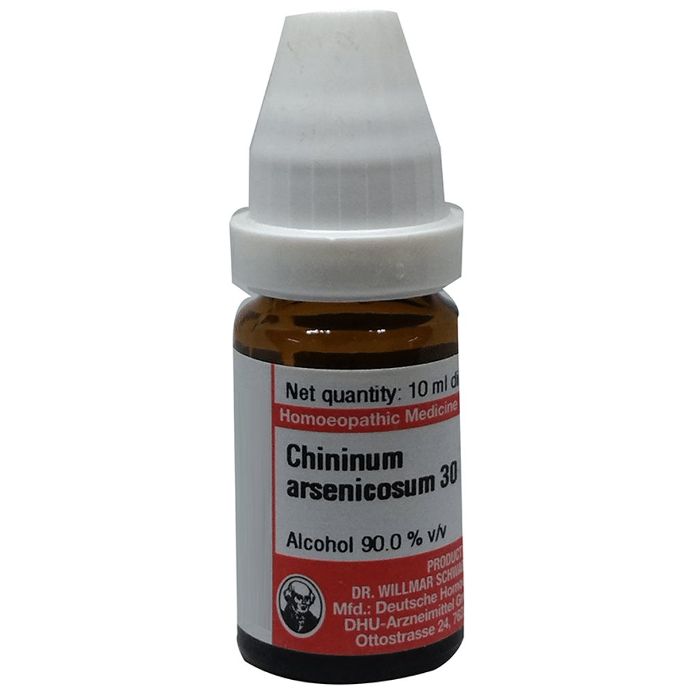 Dr Willmar Schwabe Germany Chininum Arsenicosum Dilution 30 bottle of 10 ml Dilution