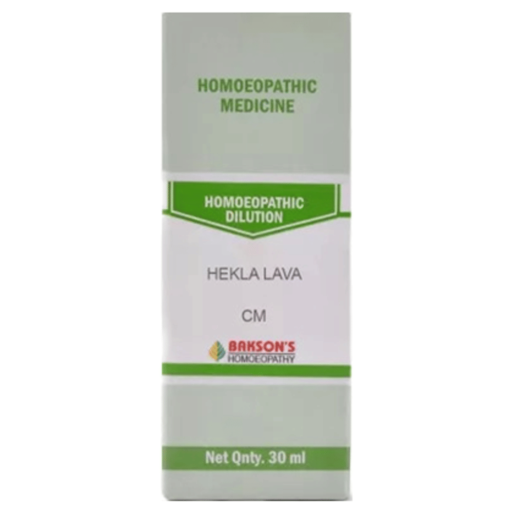 Bakson's Homeopathy Hekla Lava Dilution CM bottle of 30 ml Dilution
