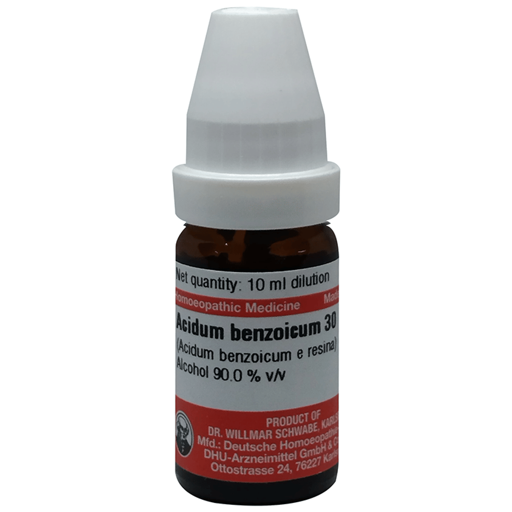 Dr Willmar Schwabe Germany Acidum Benzoicum Dilution 30 bottle of 10 ml Dilution