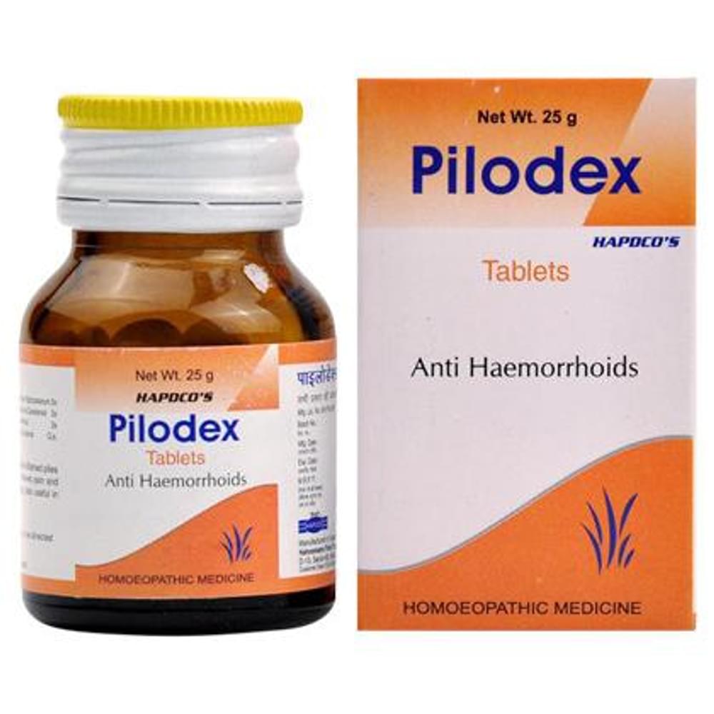 Hapdco Pilodex Tablet bottle of 25 gm Tablet
