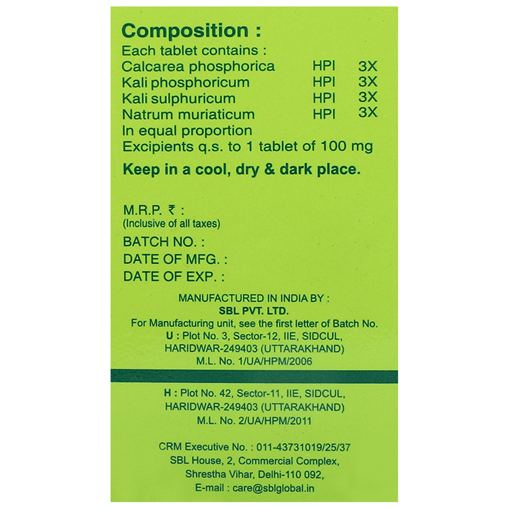 SBL Bio-Combination 13 Tablet bottle of 25 gm Biocombination Tablet SBL Bio-Combination 13 Tablet bottle of 25 gm Biocombination Tablet
