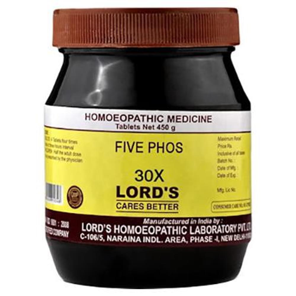 Lord's Five Phos Biocombination Tablet 30X bottle of 450 gm Biocombination Tablet
