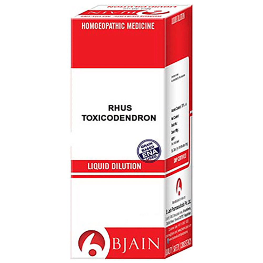 Bjain Rhus Toxicodendron Dilution 10M CH bottle of 12 ml Dilution